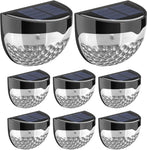 GloBrite Solar Fence Lights (Pack of 8) condition new, open, scruffy box, only 7 sets of screws