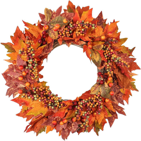 Weldomcor Autumn Wreath 50cm, condition new but some loose pieces, no original packaging
