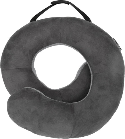 Travelon Deluxe Wrap-N-Rest Pillow, Dark Gray/Light Gray, New