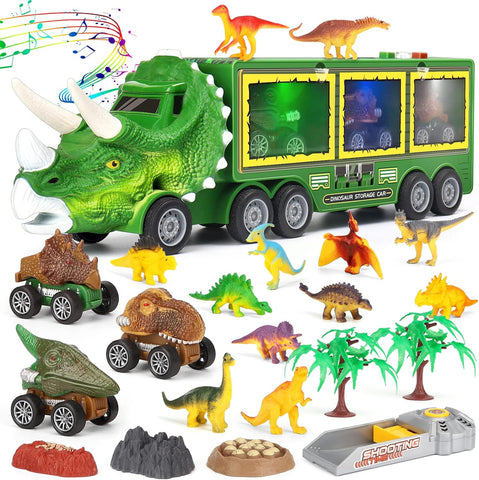 Aoskie Dinosaur Toys  Transporter Truck, acceptable condition , (ref tt114)