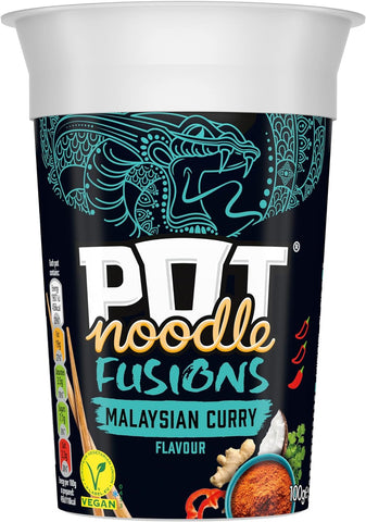 Pot Noodle Fusions Malaysian Curry Instant pot  100 g- best before 09/24