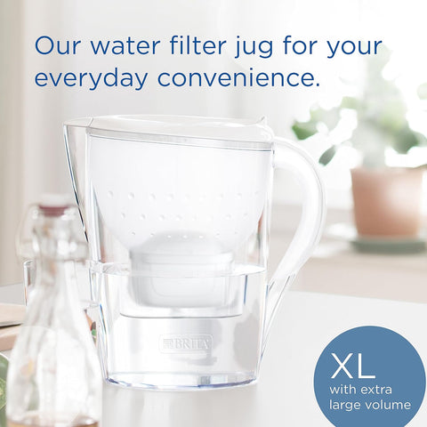 BRITA Marella XL Water Filter Jug White (3.5L) used- very good but no cartridge, open, scruffy box
