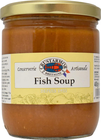 CRUSTARMOR - Traditional Fish Soup 400g- best before 02/27- slight dirty jar