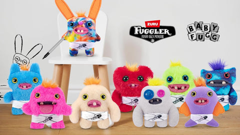 Fuggler Baby Fugg Series 3 by ZURU Plush 3 Pack, Random Assortment, New but open/ scruffy box