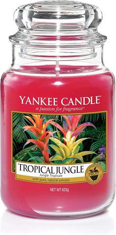 Yankee Candle Scented Candle, Tropical Jungle Large Jar Candle, Burn Time: Up to 150 Hours, new, no box