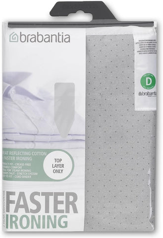 Brabantia 2mm Built-in-Foam Ironing Board Cover (D Board/Metallised)- new but scruffy packaging