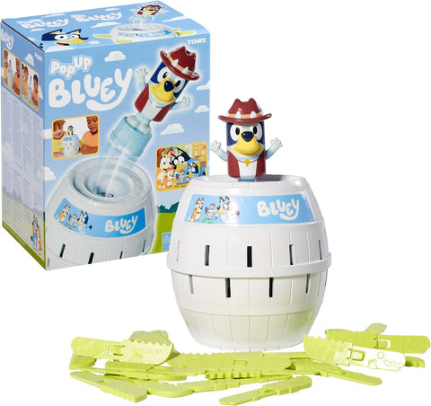 TOMY Toomies Pop Up Bluey, new but open box