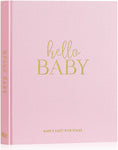 Lanpn Hello Baby First Memory Book, Pink, condition new but water marks to first few pages, do not affect use