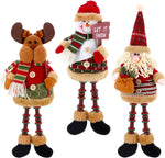 3 Pieces Christmas Sitting Ornament, condition new but "let it snow" sign is unglued, no box