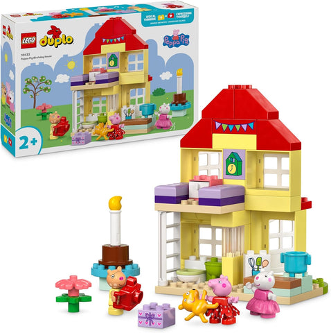 LEGO DUPLO Peppa Pig Birthday House 10433, New but open, damaged, scruffy box