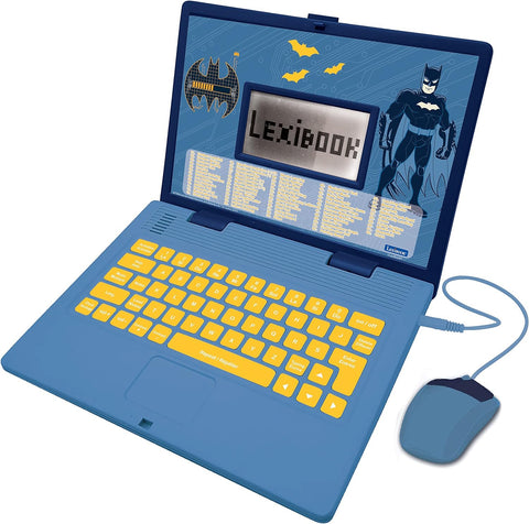 LEXIBOOK Bilingual French & English Educational Laptop - Batman, condition : used-good , no box , ( ref TT-44)