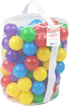 Activo 100 Ball Pit Play Balls, used-very good condition, some balls are missing, scruffy packaging