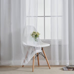 Home Brilliant Sheer Curtains, Set of 2, 54 x 45 inches, condition new, scruffy packaging