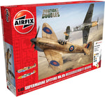 Airfix Aircraft Model Building Kits - Supermarine Spitfire Mk.Vb & Messerschmitt , likre new , open box , damaged box ( ref tt117)