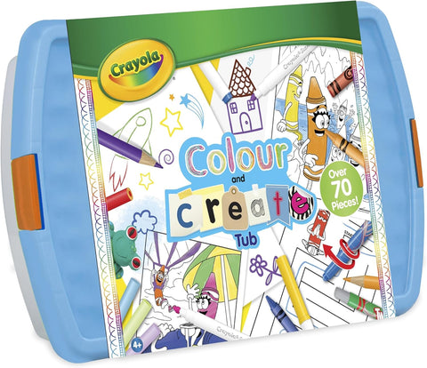 CRAYOLA Colour and Create Tub, used-very good condition, a couple of pencils/crayons have been used