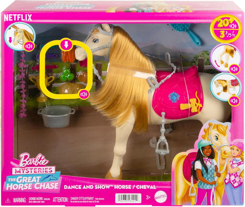 Barbie Horse with Sounds, Music & Accessories age 3+years- new but scruffy box