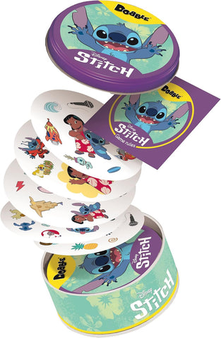 Asmodee Dobble Disney Lilo and Stitch Card Game, New but open, scruffy box