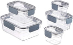 Amazon Basics Tritan Plastic Food Storage Containers , clear x10 pieces , new , no original packaging
