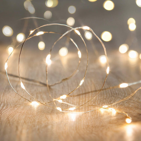 Lights4fun Indoor USB Fairy String Lights 5m, condition new, tested, scruffy box