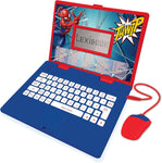 LEXIBOOK JC598SPI2 SPIDER-MAN BILINGUAL EDUCATION LAPTOP, Spanish-English, condition: used-good , scruffy box , no batteries ( ref TT111)