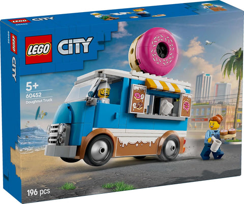 LEGO City Donut Truck Toy, New but open, damaged box, all bags inside are sealed