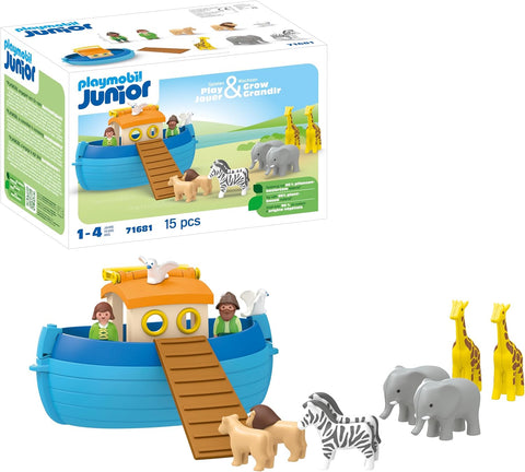 PLAYMOBIL 71681 JUNIOR: My Take Along Noah's Ark, new but open-scruffy box