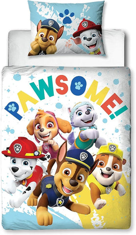 Paw Patrol Official Toddler Cot Bed Duvet Cover Reversible Junior damaged packaging (ref e401)
