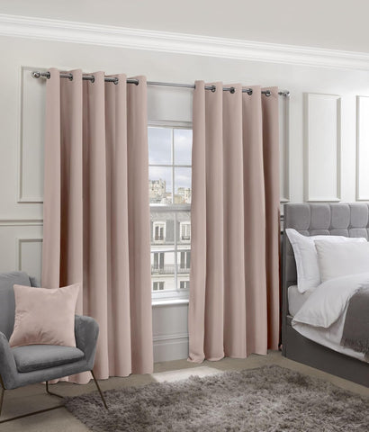 Emma Barclay – Blackout Curtains (66” x 54” Inch)(Blush Pink)- new but open packaging