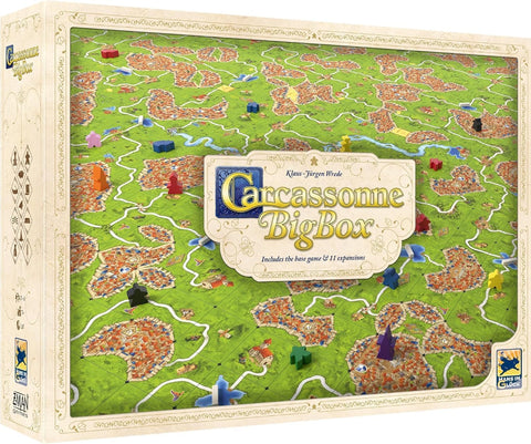 Z-Man Games Carcassonne Big Box Board Game, New but open, slightly scruffy box