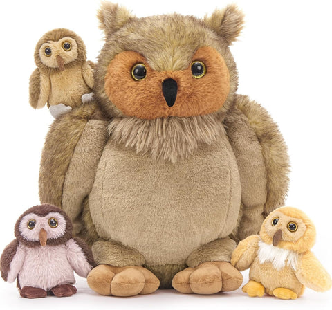 MorisMos Owl Teddy with Babies inside (45cm) New but no original packaging