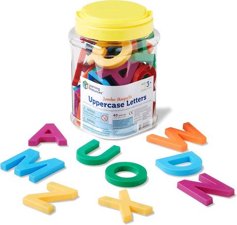 Learning Resources Jumbo Magnetic Uppercase Letters, New