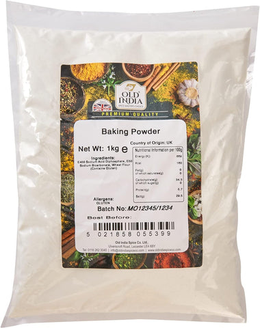 Old India Baking Powder 1kg- best before 07/05/26
