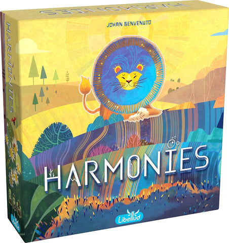 Libellud | Harmonies | Family Board Game, new but open, scruffy box
