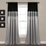 Lush Decor Night Sky Curtain Single Panel Silver and Black, 42" W x 84" L -New but no original packaging