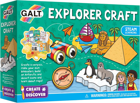 Galt Toys Explorer Craft - STEAM, New but open, scruffy box