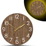 FISHTEC - Radio Controlled Clock - Warm Yellow LED Lights , new, open box