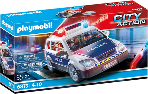 Playmobil 6873 City Action Police Car with sound and light, like new , open box