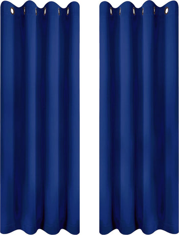 Utopia Bedding 2 Panels Blackout Curtains 46x90 Inch Blue new but no original packaging