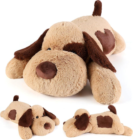 Lsoar Brown Dog Weighted Plush for Anxiety, new but no original packaging  (22" 4.5 lbs)