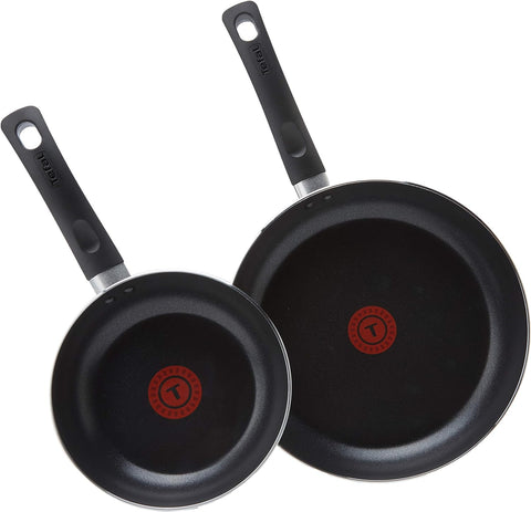 Tefal Taste Frying Pans Set 20cm & 28cm, condition new, open box, 28cm pan bent rim