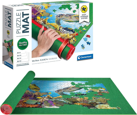 Clementoni- Puzzle Mat ( up to 2000 pieces), new but open-scruffy box