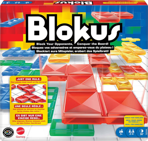 Mattel Games Blokus, New but open, scruffy box