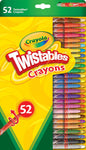 CRAYOLA Twistables Colouring Crayons (Pack of 52), used- acceptable, lots left to use, 1 missing, no original box