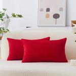 Home Brilliant Red Cushion Covers Pack of 2, 30x50 cm- new but no original packaging