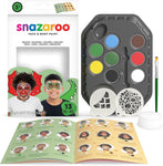 Snazaroo Dragons & Dinosaurs Face Painting Palette Kit, 8 Colours, New, scruffy box