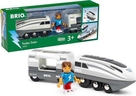 BRIO World Battery Powered Turbo Speed Toy Train, New but slightly scruffy packaging, tested