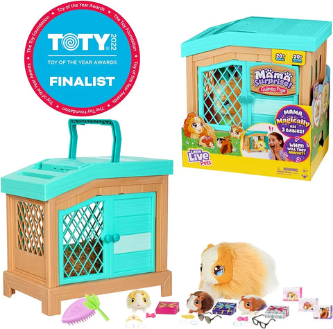 Little Live Pets Mama Guinea Pig, Used -acceptable, missing the babies & accessories, only mum ginea pig & hutch