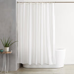 Amazon Basics Solid Colour Fabric Shower Curtain- White, 180 x 200cm- new but missing original packaging