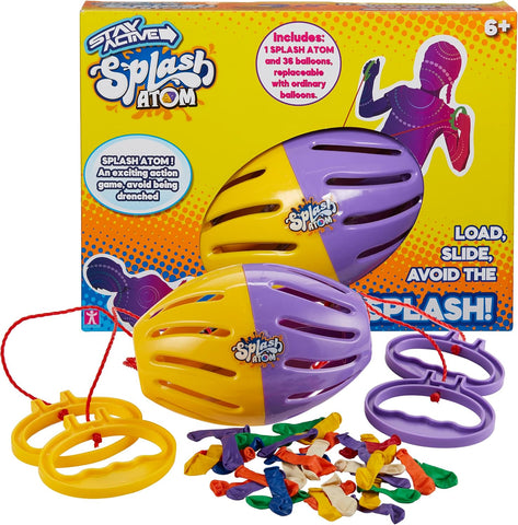 sanja Stay Splash Atom, Family Toy, New but no balloons, open, damaged packaging