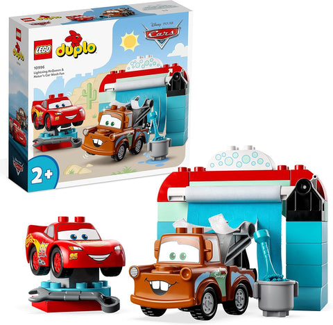 LEGO DUPLO Disney and Pixar's Cars Lightning McQueen & Mater's Car Wash Fun, New but open, damaged box